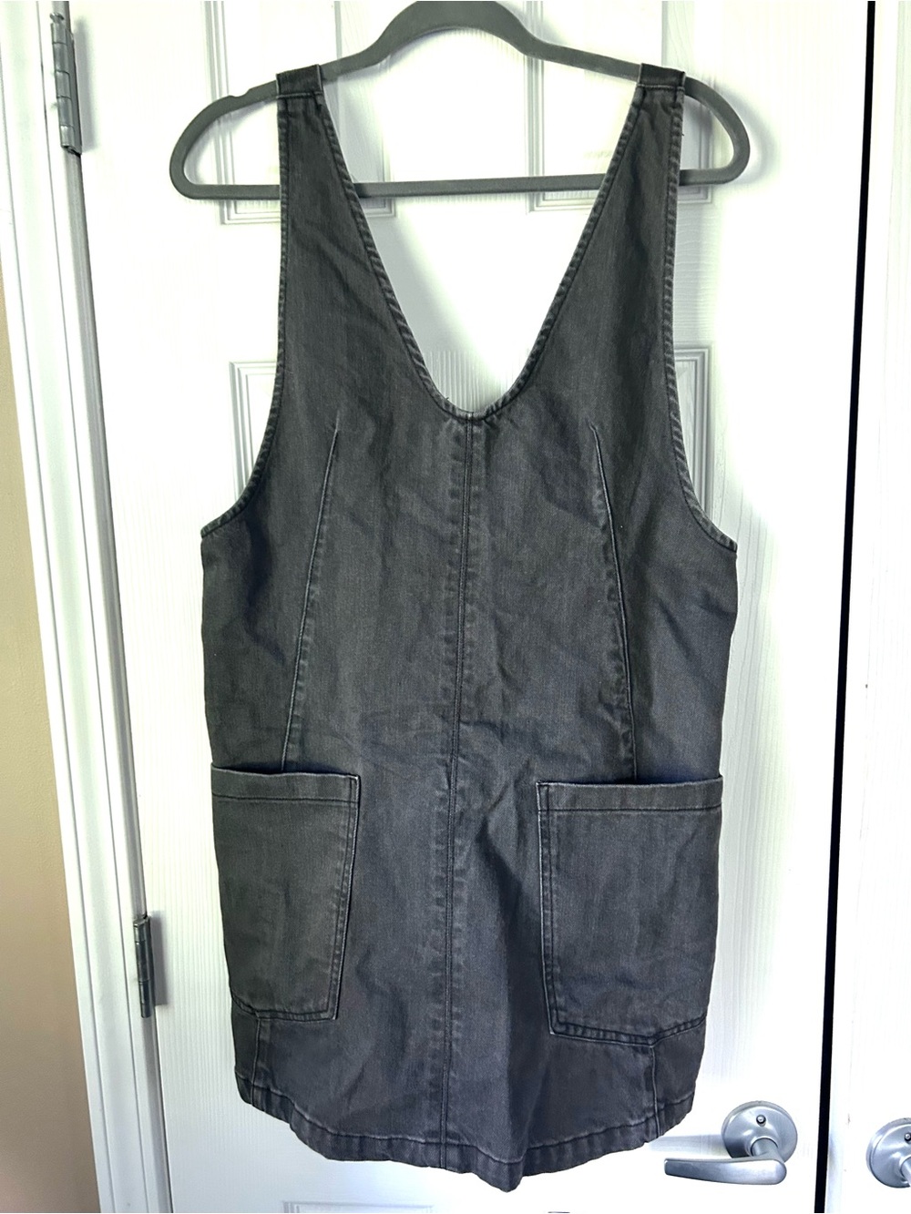 We The Free Free People Black Denim Mini Dress Size S